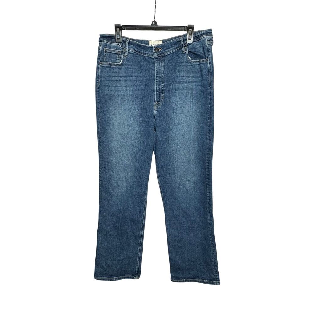 Boden Blue Pocket Denim Medium Wash Jeans High Rise True Straight Size W34 L32